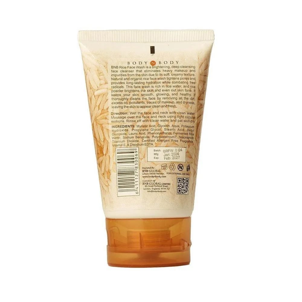 High Quality Brightening Rice Face Wash -120 Ml