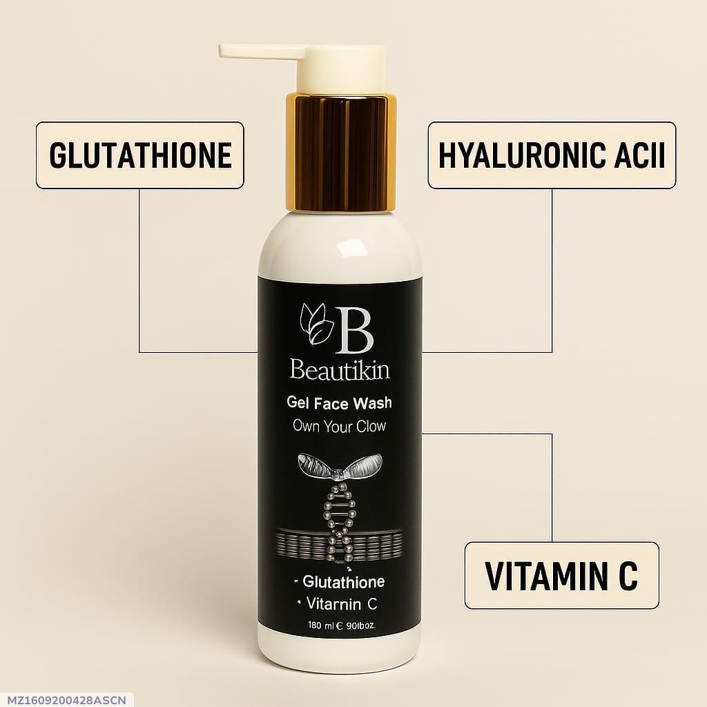 Beautikin Glutathione Face Wash 180ml Brightening Whitening