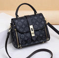 Girls Blue Leather Crossbody Bag Multipurpose