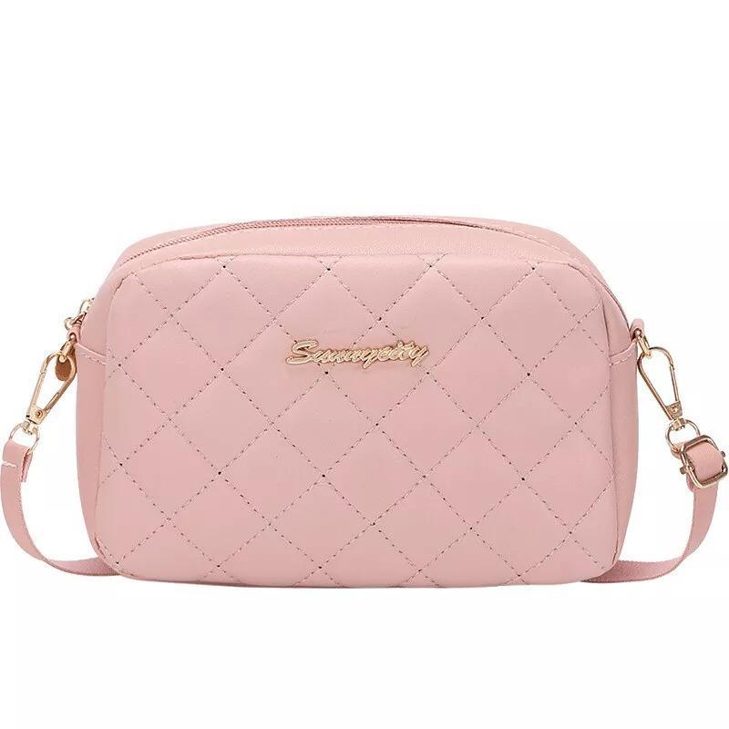 Chic PU Leather Shoulder Bag for Girls, Multi Color, Zip Closure