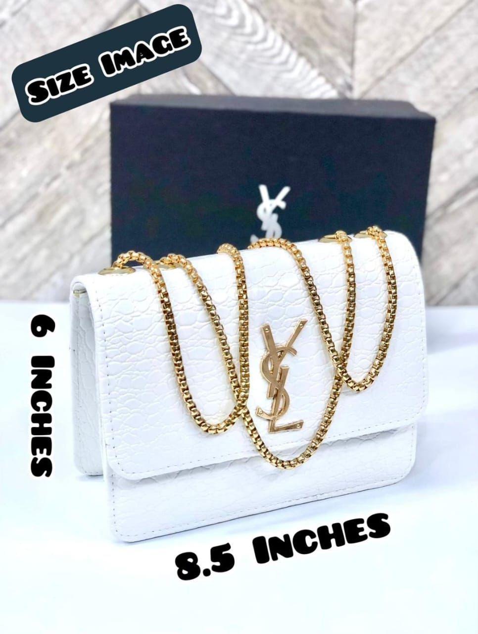 Black YSL Chain Crossbody Bag for Girls