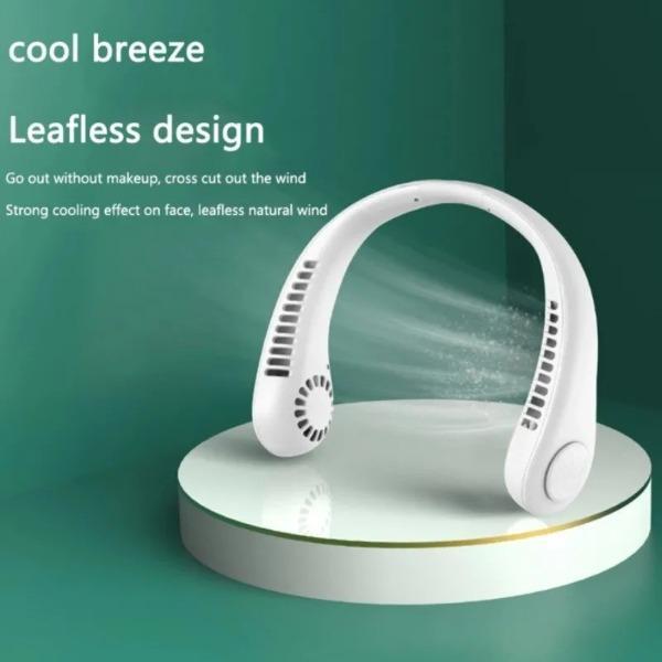 Mini Neck Fan Portable Fast Charging White