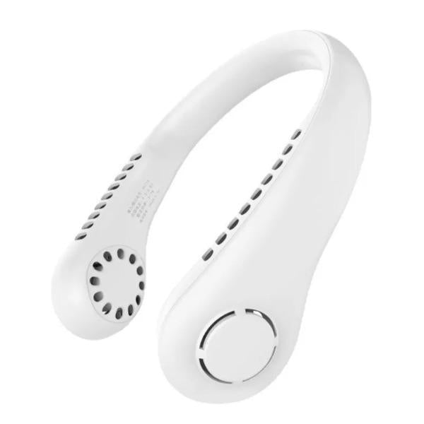 Mini Neck Fan Portable Fast Charging White