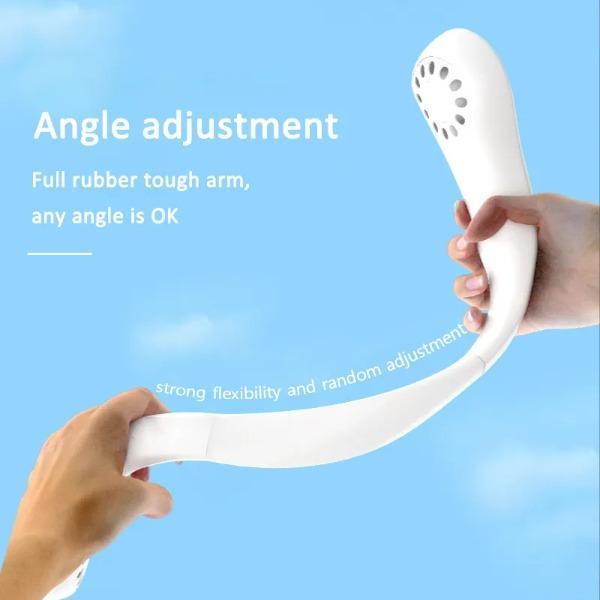 Mini Neck Fan Portable Fast Charging White