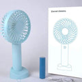 USB Mini Portable Fan Blue Pink Plastic