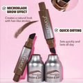 Waterproof Eyebrow Gel Pen with Microblade Effect