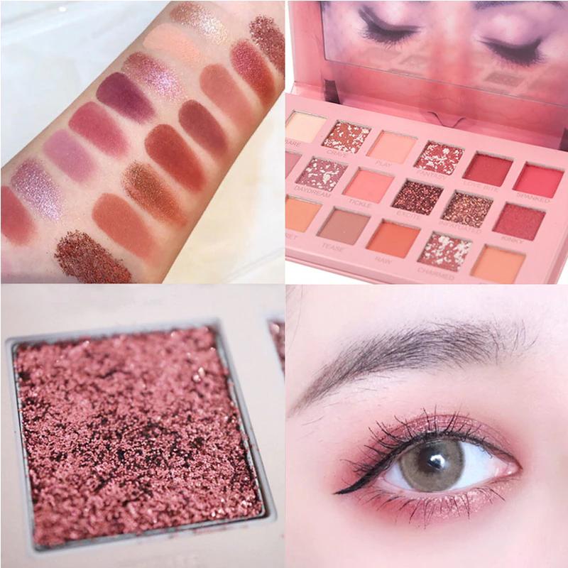 Multicolor Matte Glitter Eyeshadow Palette 18g