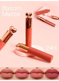 Nude Glossy Lip Gloss Duo 24H Long Lasting