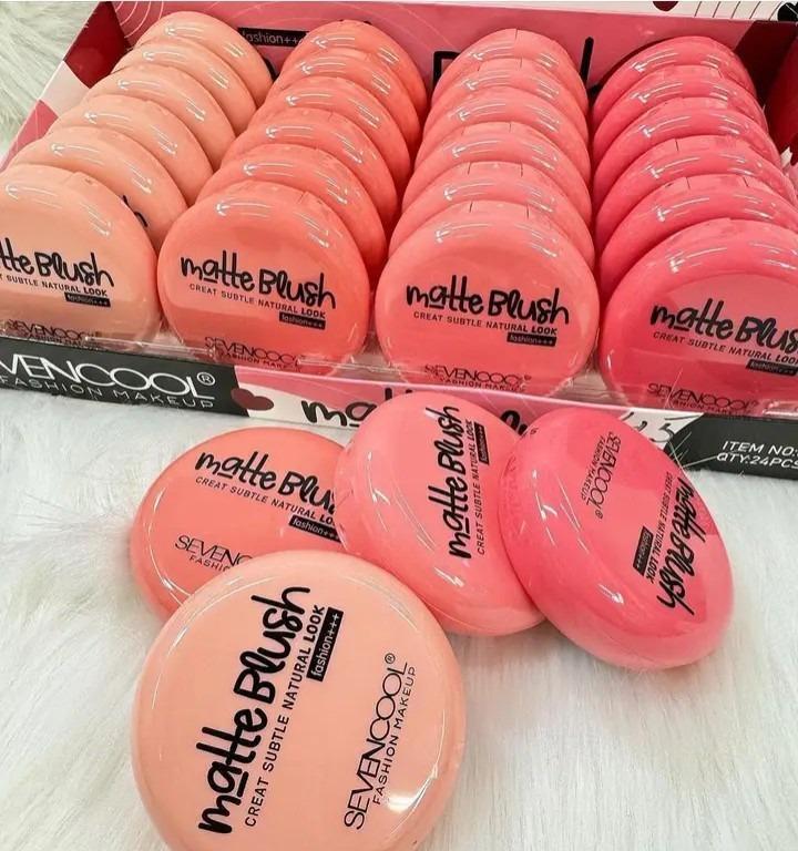Pink Matte Blush Powder Sheer Coverage