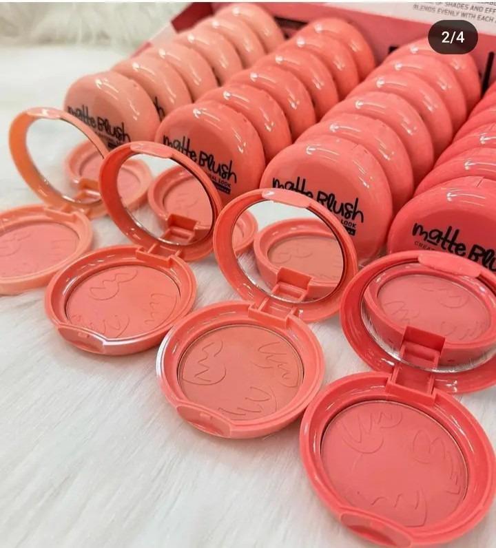 Pink Matte Blush Powder Sheer Coverage