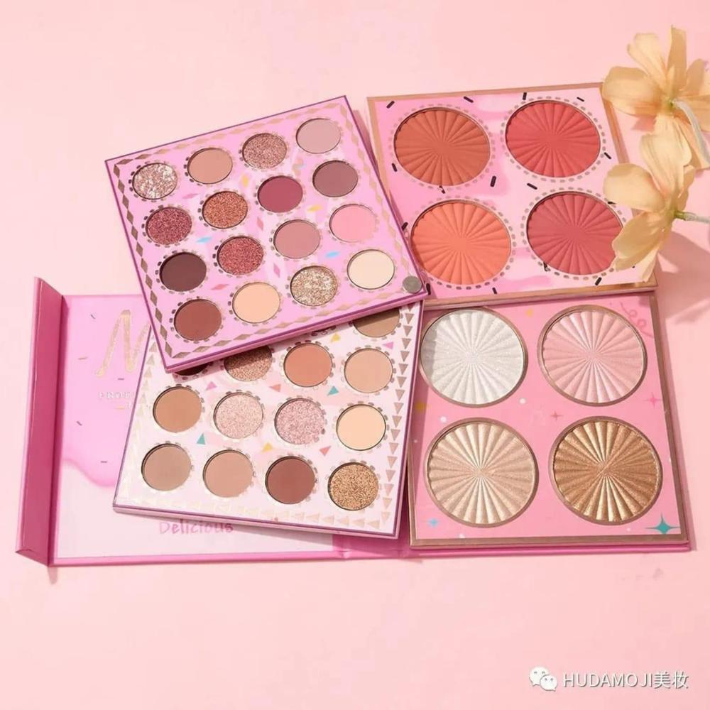 4-in-1 Makeup Palette with 32 Eyeshadow, 4 Blush, 4 Highlighter for Party & Eid