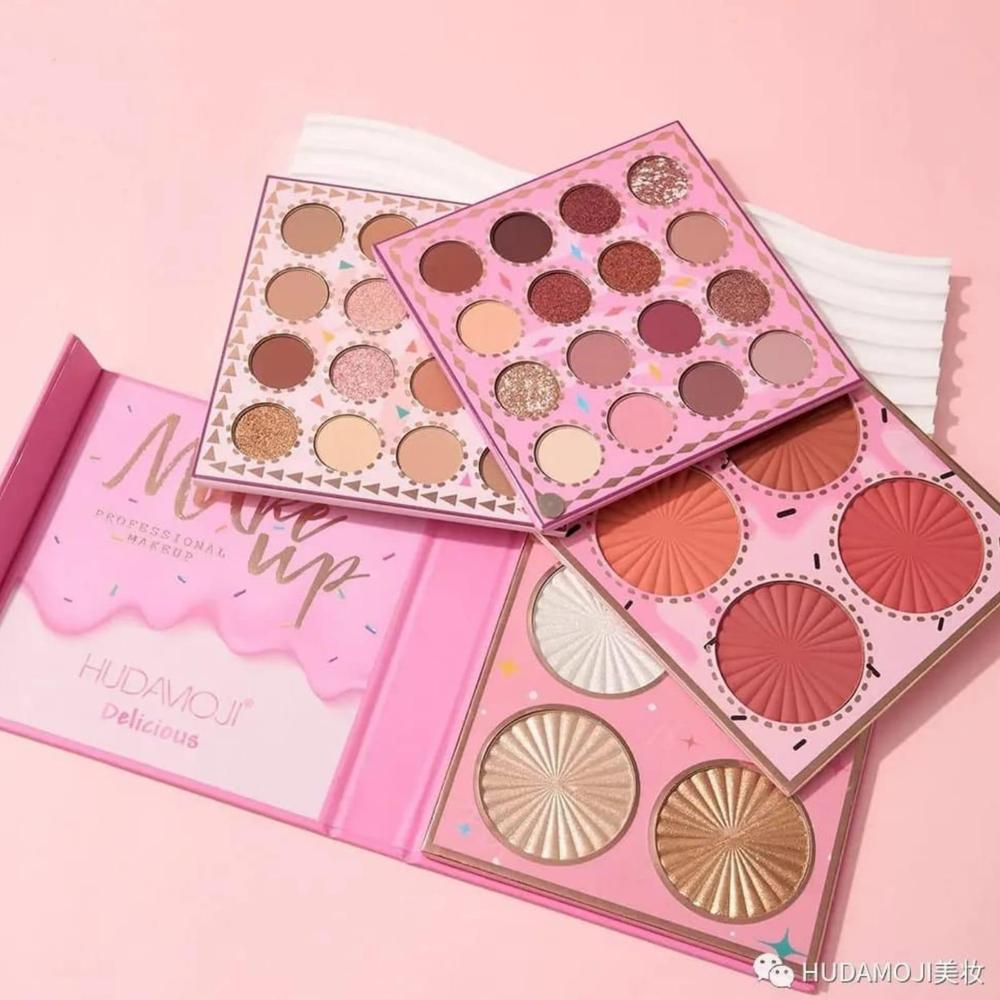4-in-1 Makeup Palette with 32 Eyeshadow, 4 Blush, 4 Highlighter for Party & Eid