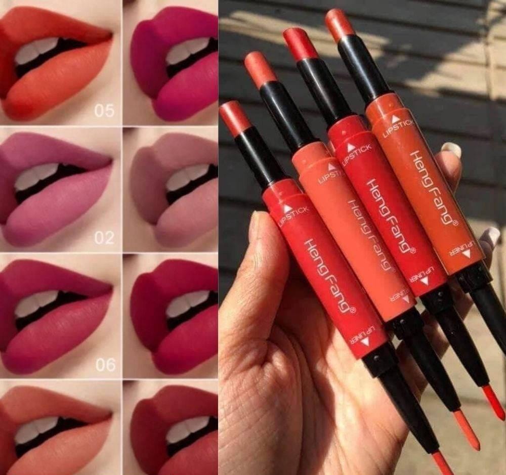 Heng Feng 2-in-1 Lipstick Set of 4 Waterproof