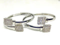 2 Pcs Red Black White Alloy Kara Bangle Bridal Party Wear